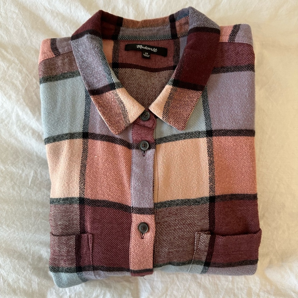 Madewell Flannel Button Down Size 2X